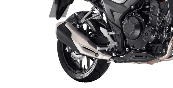 escapamento-honda-cb-500x Honda CB 500X 2023 - Preço, Ficha Técnica, Fotos