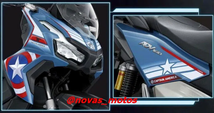 moto-honda-do-capitao-america Honda lança moto do Capitão América e moto do Homem de Ferro