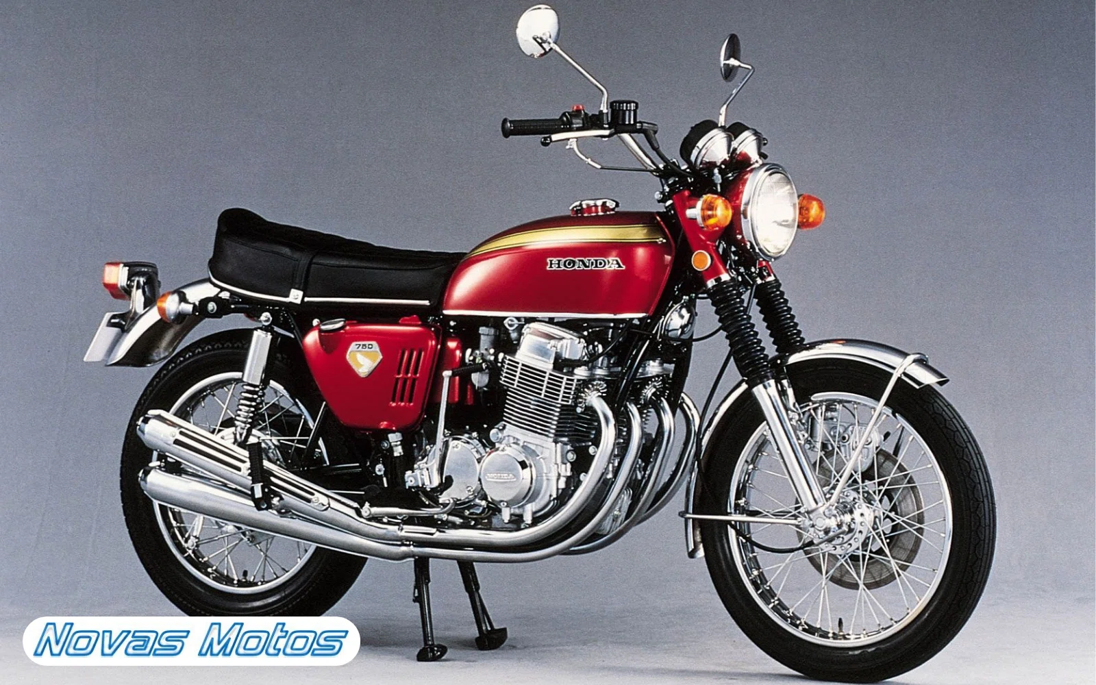 Honda-CB750-antiga As 10 motos mais icônicas da história do motociclismo - Confira o antes e depois!