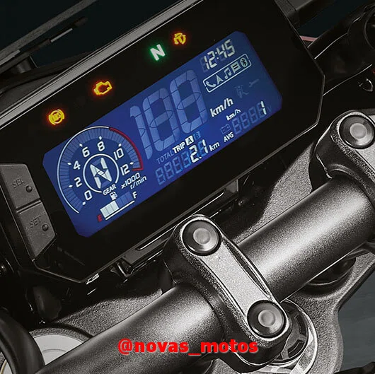 painel-honda-cb-300-f Nova Honda CB 300F 2024 - Preço, Ficha Técnica e Mudanças!