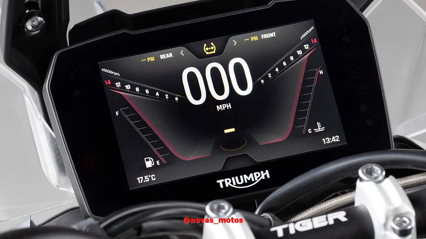 painel-tiger-900-2024 Triumph Tiger 900 2024 - Preço, Ficha Técnica e Mudanças!