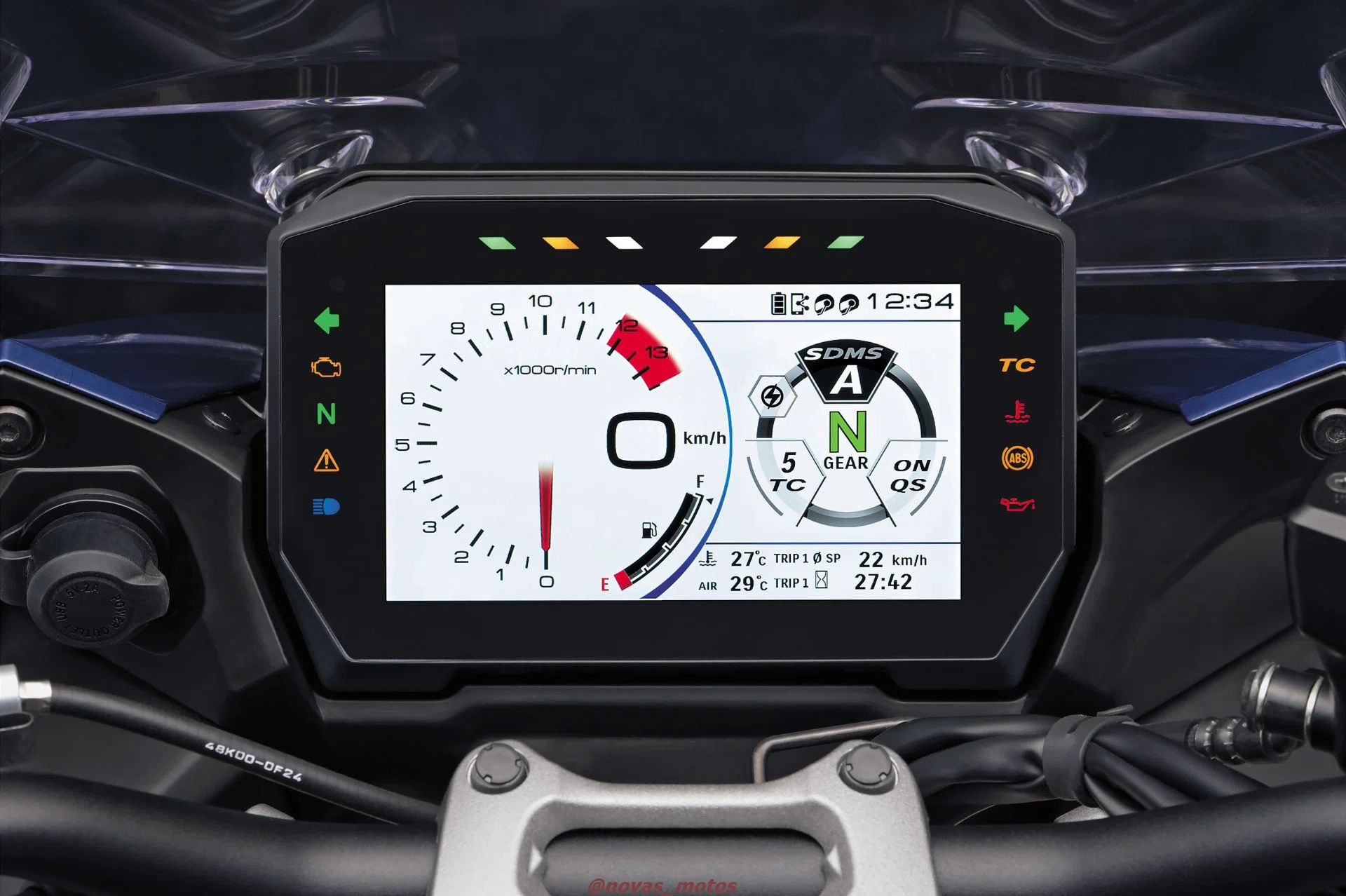 painel-digital-suzuki-gsx-1000gt Suzuki GSX-S 1000GT 2024 - Combinação de Velocidade Conforto