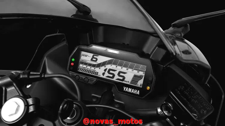 painel-yamaha-r15 Nova Yamaha R15 ABS 2024 - Preço, Ficha Técnica e Fotos do novo lançamento