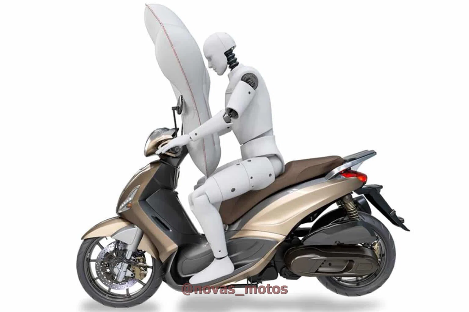 airbag-para-scooter Airbag para Motocicletas - Empresa Planeja Popularizar o Recurso de Segurança