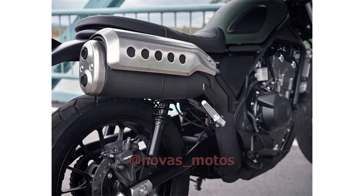 escapamento-honda-cl-500-2024 Honda CL 500 2024 - Confira o Preço, Ficha Técnica e Fotos