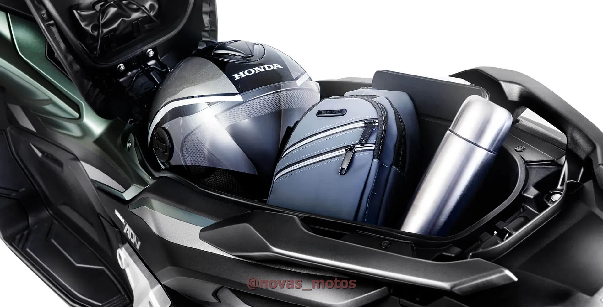 porta-capacete-honda-adv-150-2024 Nova Honda ADV 150 2024 - Preço, Fotos e Mudanças