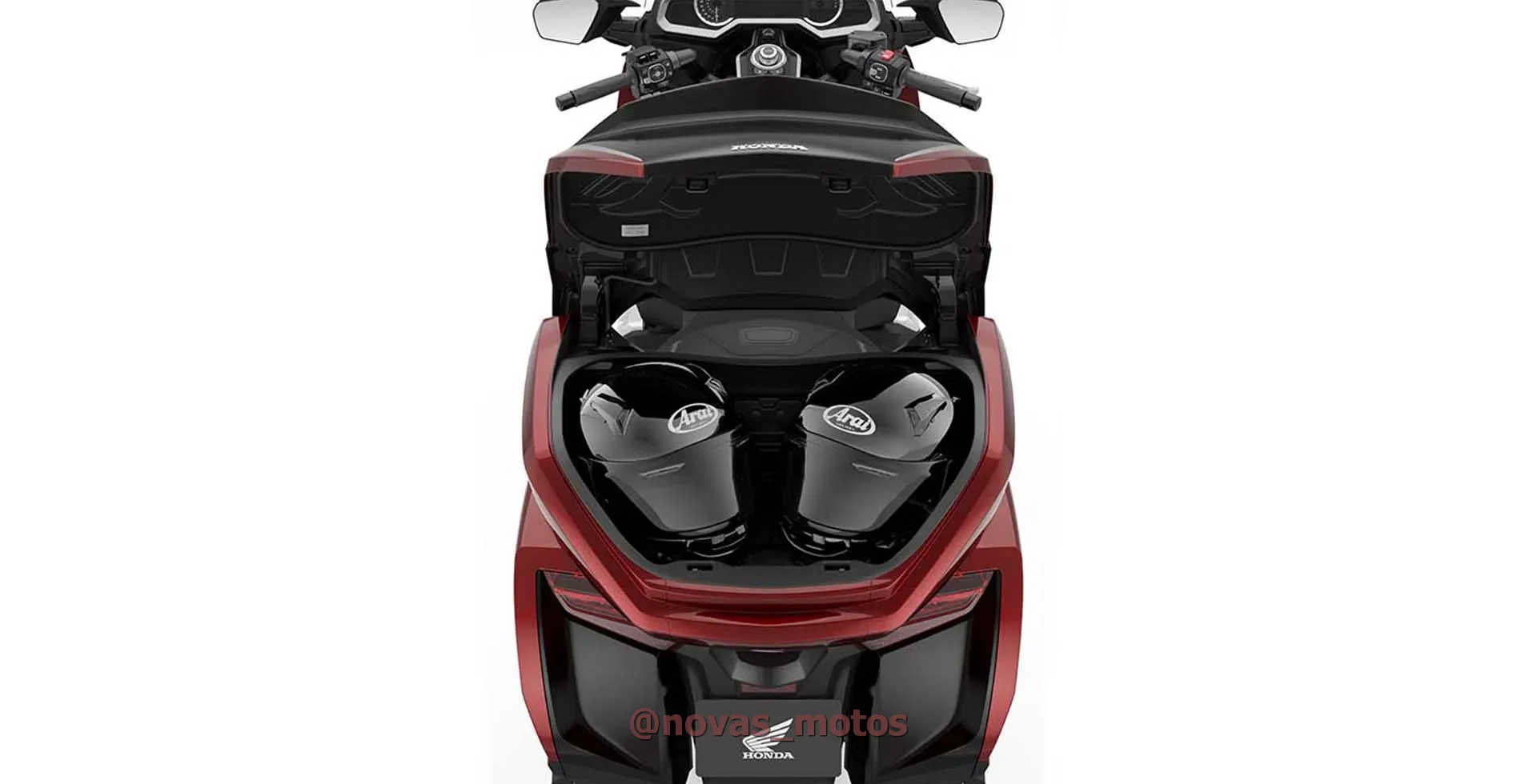 porta-capacete-honda-gold-wing-tour-2024 Honda Gold Wing Tour 1800 2024 - Preço, Ficha Técnica e Fotos